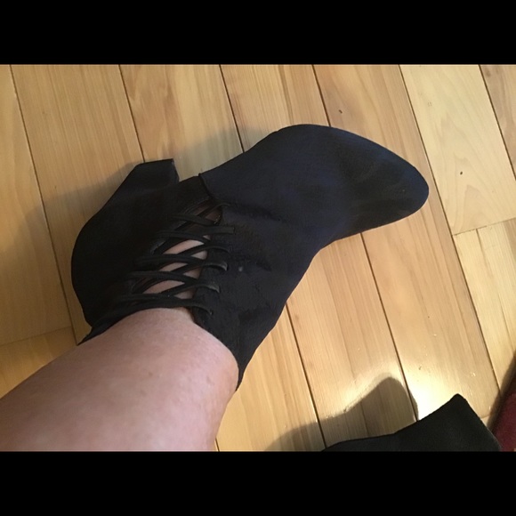 New York Transit size 7 Women’s granny core Victoria shoes heel boots - Picture 7 of 9